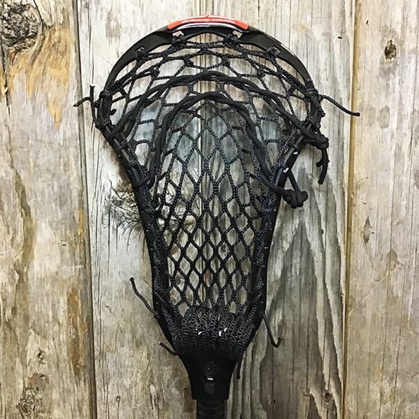 Lacrosse Fanatic Womens Complete Sticks Black/Black Lax Fan Custom Strung Black STX Crux 600 Womens Lacrosse Head with Black Crux Mesh from Lacrosse Fanatic