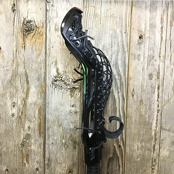 Lacrosse Fanatic Womens Complete Sticks Black/Black Lax Fan Custom Strung Black STX Crux 600 Womens Lacrosse Head with Black Crux Mesh from Lacrosse Fanatic