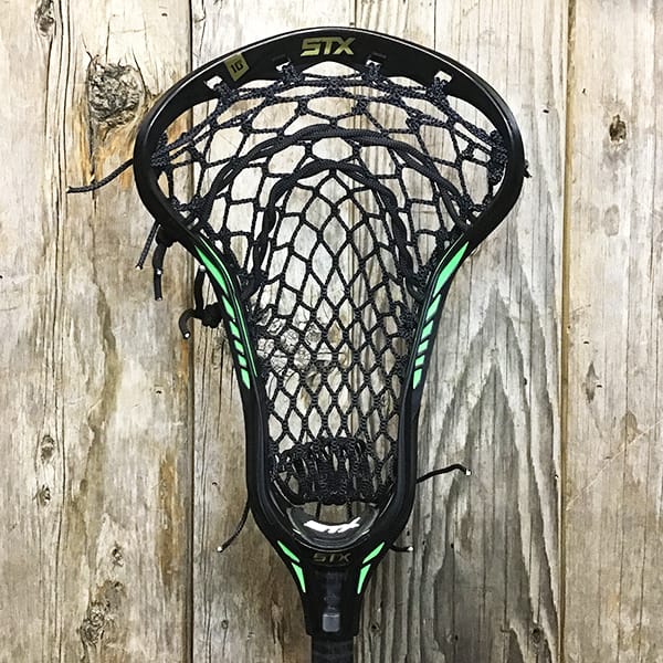 Lacrosse Fanatic Womens Complete Sticks Black/Black Lax Fan Custom Strung Black STX Crux 600 Womens Lacrosse Head with Black Crux Mesh from Lacrosse Fanatic