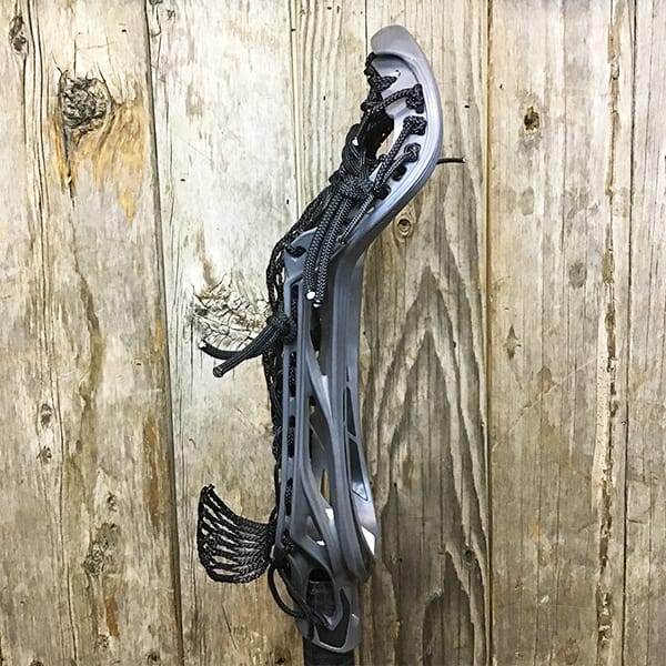 Lacrosse Fanatic Womens Complete Sticks Graphite/Black Lax Fan Custom Strung Graphite STX Exult 600 Womens Lacrosse Head with Black Crux Mesh Runner from Lacrosse Fanatic