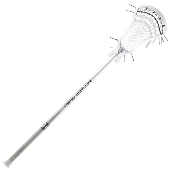 Maverik Mens Complete Sticks White Maverik Charger Complete Mens Lacrosse Stick from Lacrosse Fanatic