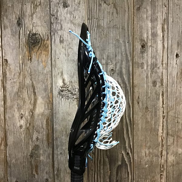 Maverik Mens Heads Black/Carolina Lax Fan Custom Strung Black Maverik Havok Mens Lacrosse Head with Carolina Striker Hero Mesh from Lacrosse Fanatic