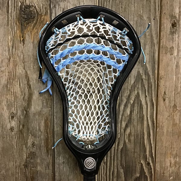 Maverik Mens Heads Black/Carolina Lax Fan Custom Strung Black Maverik Havok Mens Lacrosse Head with Carolina Striker Hero Mesh from Lacrosse Fanatic