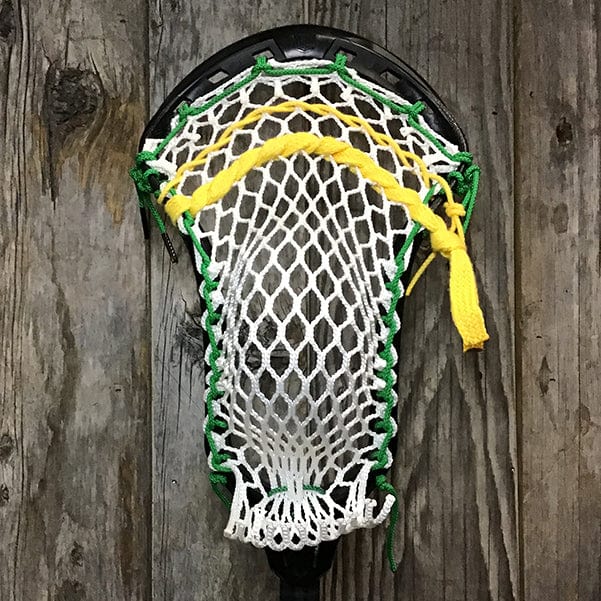 Maverik Mens Heads Black/White Lax Fan Custom Strung Black Maverik Kinetik 3 Mens Lacrosse Head with White Hero Mesh from Lacrosse Fanatic