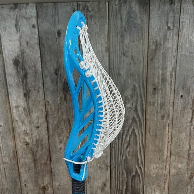 Lax Fan Custom Strung Blue Maverik Havok 2 Mens Lacrosse Head with Gey ...