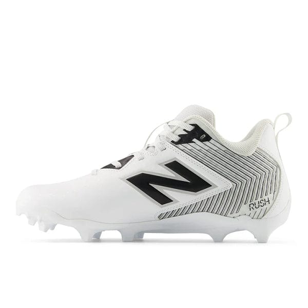 New Balance Cleats New Balance Rush v5 Mid Cleats - White from Lacrosse Fanatic