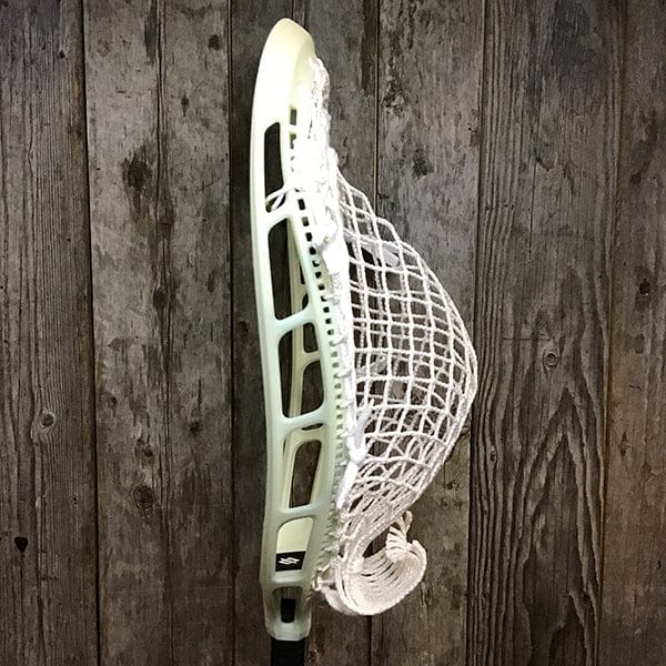 StringKing Goalie Heads Raw/White Lax Fan Custom Strung Raw StringKing Mark 2G Stiff Goalie Lacrosse Head with White ECD Impact Mesh from Lacrosse Fanatic