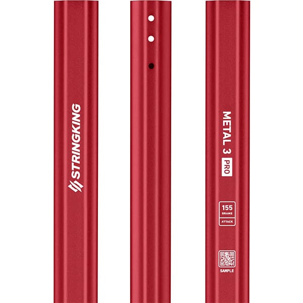 StringKing Mens Handles Red StringKing Metal 3 Pro 155 - Color Series Mens Attack Shaft from Lacrosse Fanatic
