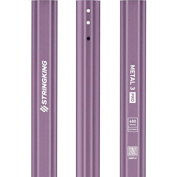 StringKing Mens Handles Purple StringKing Metal 3 Pro 400 - Color Series Men's 60" Defense Shaft from Lacrosse Fanatic