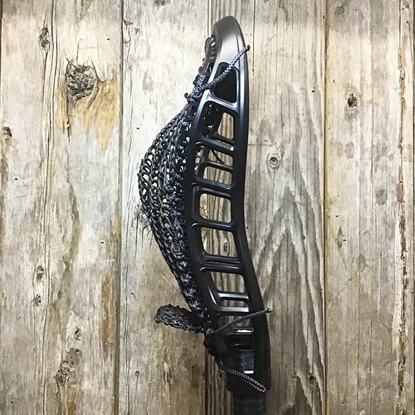 StringKing Mens Heads Black/Black Lax Fan Custom Strung Black StringKing Mark 3D Mens Lacrosse Head with Black Mamba Armor Mesh from Lacrosse Fanatic