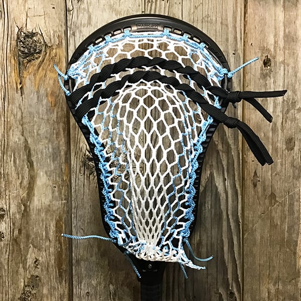 StringKing Mens Heads Black/Carolina Lax Fan Custom Strung Black StringKing Mark 3D Mens Lacrosse Head with Carolina Striker Hero Mesh from Lacrosse Fanatic