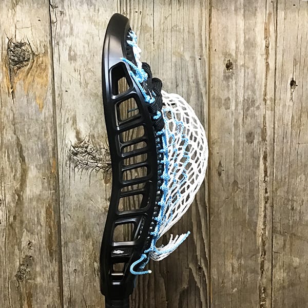 StringKing Mens Heads Black/Carolina Lax Fan Custom Strung Black StringKing Mark 3D Mens Lacrosse Head with Carolina Striker Hero Mesh from Lacrosse Fanatic