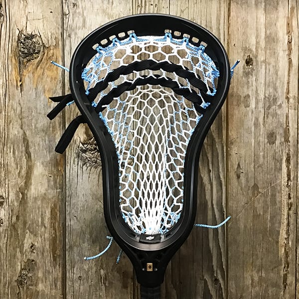 StringKing Mens Heads Black/Carolina Lax Fan Custom Strung Black StringKing Mark 3D Mens Lacrosse Head with Carolina Striker Hero Mesh from Lacrosse Fanatic