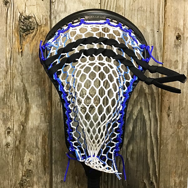 StringKing Mens Heads Black/Carolina Lax Fan Custom Strung Black StringKing Mark 3T Mens Lacrosse Head with Royal Striker Hero Mesh (Copy) from Lacrosse Fanatic
