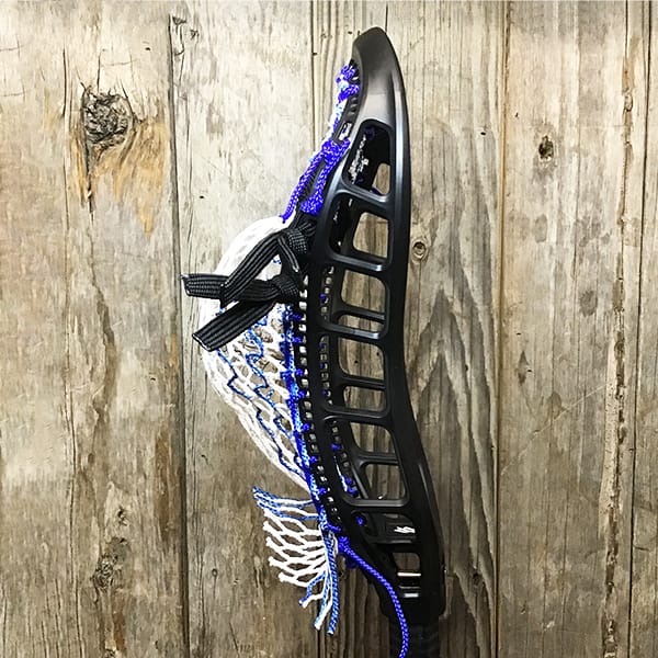 StringKing Mens Heads Black/Carolina Lax Fan Custom Strung Black StringKing Mark 3T Mens Lacrosse Head with Royal Striker Hero Mesh (Copy) from Lacrosse Fanatic