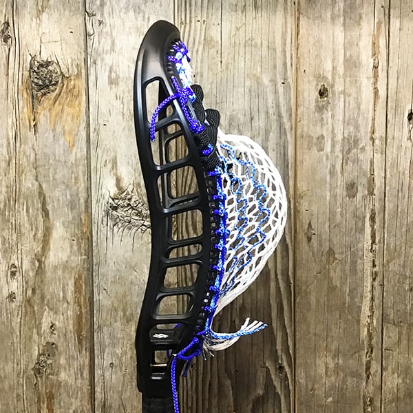 StringKing Mens Heads Black/Carolina Lax Fan Custom Strung Black StringKing Mark 3T Mens Lacrosse Head with Royal Striker Hero Mesh (Copy) from Lacrosse Fanatic