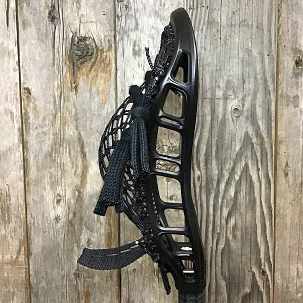 StringKing Mens Heads Black/Black Lax Fan Custom Strung Black StringKing Mark 3V Mens Lacrosse Head with Black Type 5s In A Brennan O'Neill Replica Pocket from Lacrosse Fanatic