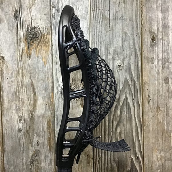 StringKing Mens Heads Black/Black Lax Fan Custom Strung Black StringKing Mark 3V Mens Lacrosse Head with Black Type 5s In A Brennan O'Neill Replica Pocket from Lacrosse Fanatic