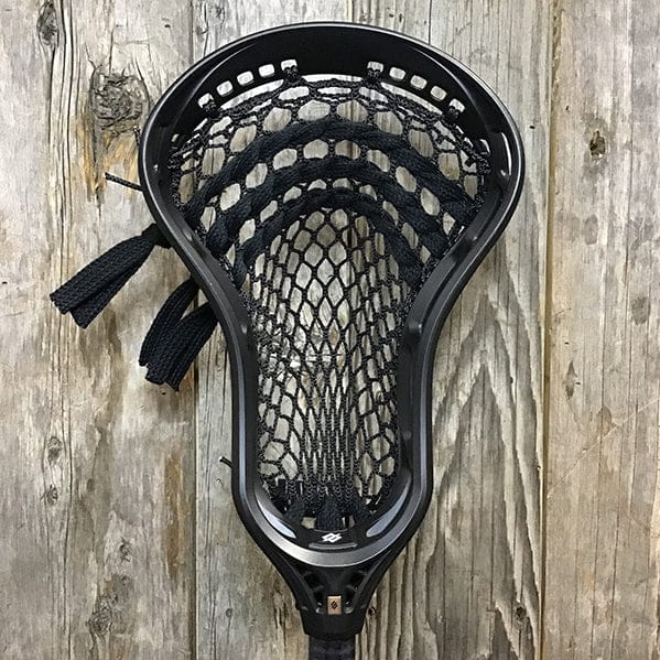 StringKing Mens Heads Black/Black Lax Fan Custom Strung Black StringKing Mark 3V Mens Lacrosse Head with Black Type 5s In A Brennan O'Neill Replica Pocket from Lacrosse Fanatic