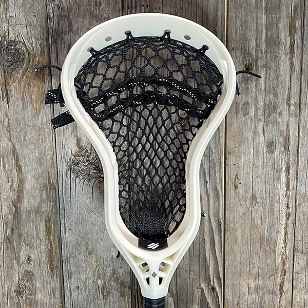 StringKing Mens Heads Raw/Black Lax Fan Custom Strung Raw StringKing Mark 2D Mens Lacrosse Head with Black Type 3x Semi-Hard Mesh from Lacrosse Fanatic