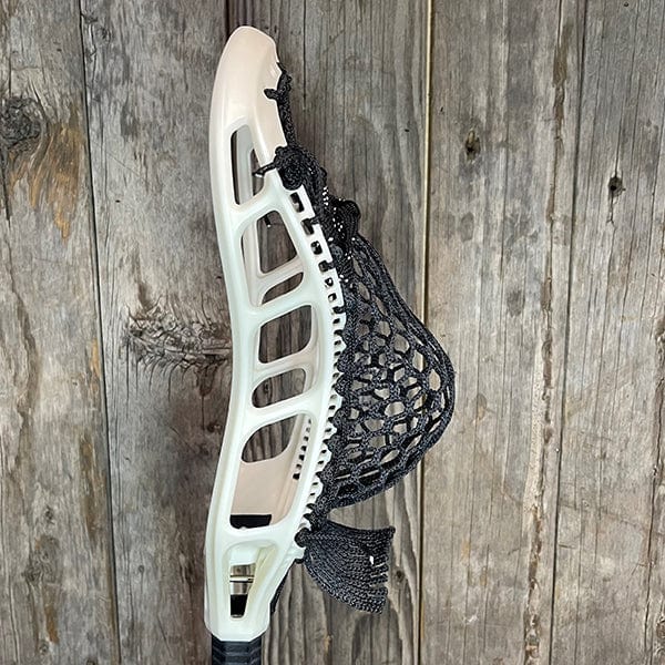 StringKing Mens Heads Raw/Black Lax Fan Custom Strung Raw StringKing Mark 2D Mens Lacrosse Head with Black Type 3x Semi-Hard Mesh from Lacrosse Fanatic