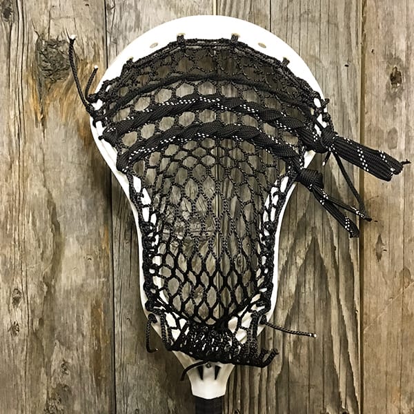 StringKing Mens Heads Raw/Black Lax Fan Custom Strung Raw StringKing Mark 2T Mens Lacrosse Head with Black Hero Mesh from Lacrosse Fanatic
