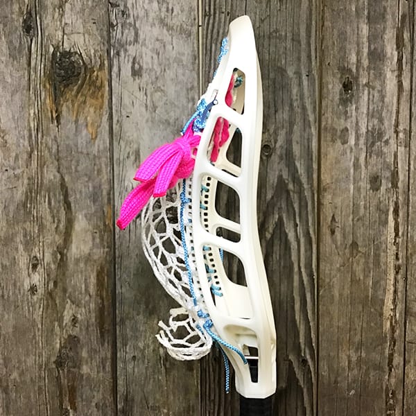 StringKing Mens Heads Raw/White Lax Fan Custom Strung Raw StringKing Mark 2T Mens Lacrosse Head with ECD 7 Diamond Hero Mesh from Lacrosse Fanatic