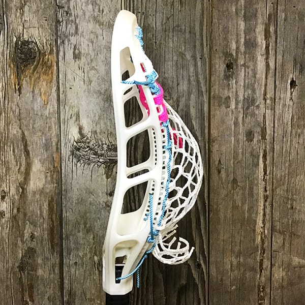 StringKing Mens Heads Raw/White Lax Fan Custom Strung Raw StringKing Mark 2T Mens Lacrosse Head with ECD 7 Diamond Hero Mesh from Lacrosse Fanatic