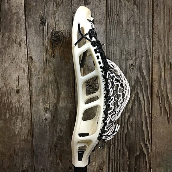 StringKing Mens Heads Raw/Black Lax Fan Custom Strung Raw StringKing Mark 2V Mens Lacrosse Head with Black Striker Hero Mesh from Lacrosse Fanatic