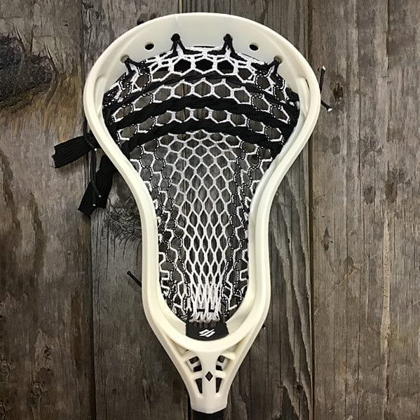 StringKing Mens Heads Raw/Black Lax Fan Custom Strung Raw StringKing Mark 2V Mens Lacrosse Head with Black Striker Hero Mesh from Lacrosse Fanatic