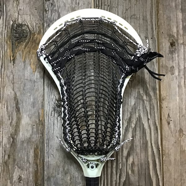 StringKing Mens Heads Raw/Black Lax Fan Custom Strung Raw StringKing Mark 3V Mens Lacrosse Head with Black Armor Mesh from Lacrosse Fanatic