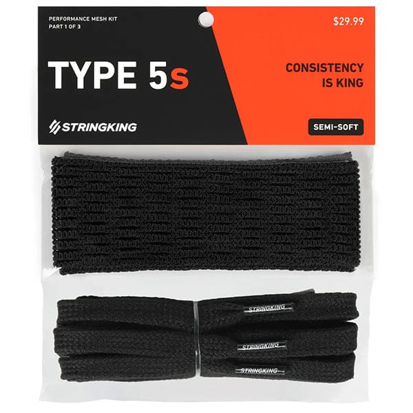 StringKing Stringing Supplies StringKing Type 5s Semi-Soft Lacrosse Mesh Kit from Lacrosse Fanatic