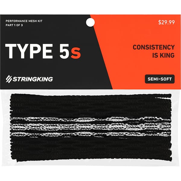 StringKing Stringing Supplies StringKing Type 5s Semi-Soft Tracer Lacrosse Mesh from Lacrosse Fanatic
