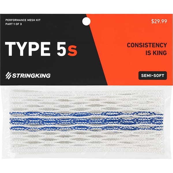 StringKing Stringing Supplies StringKing Type 5s Semi-Soft Tracer Lacrosse Mesh from Lacrosse Fanatic