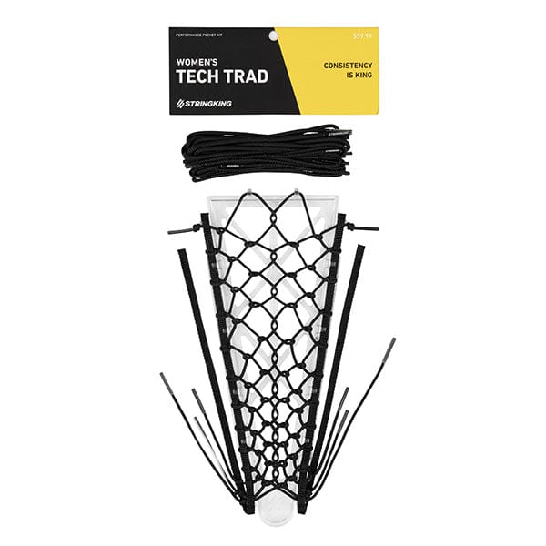 StringKing Stringing Supplies Black / Womens StringKing Womens Tech Trad Lacrosse Pocket Kit (High Pocket) from Lacrosse Fanatic