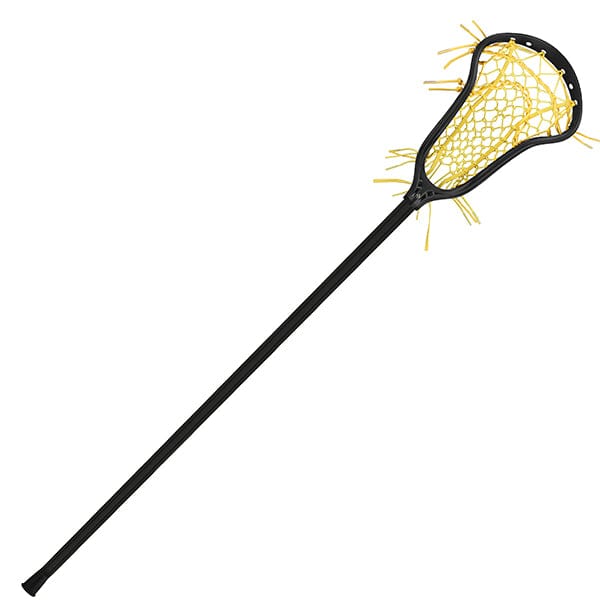 StringKing Womens Complete Sticks Black/Yellow StringKing Womens Complete 2 Pro Defense Lacrosse Stick With Tech Trad and Composite Pro Shaft from Lacrosse Fanatic