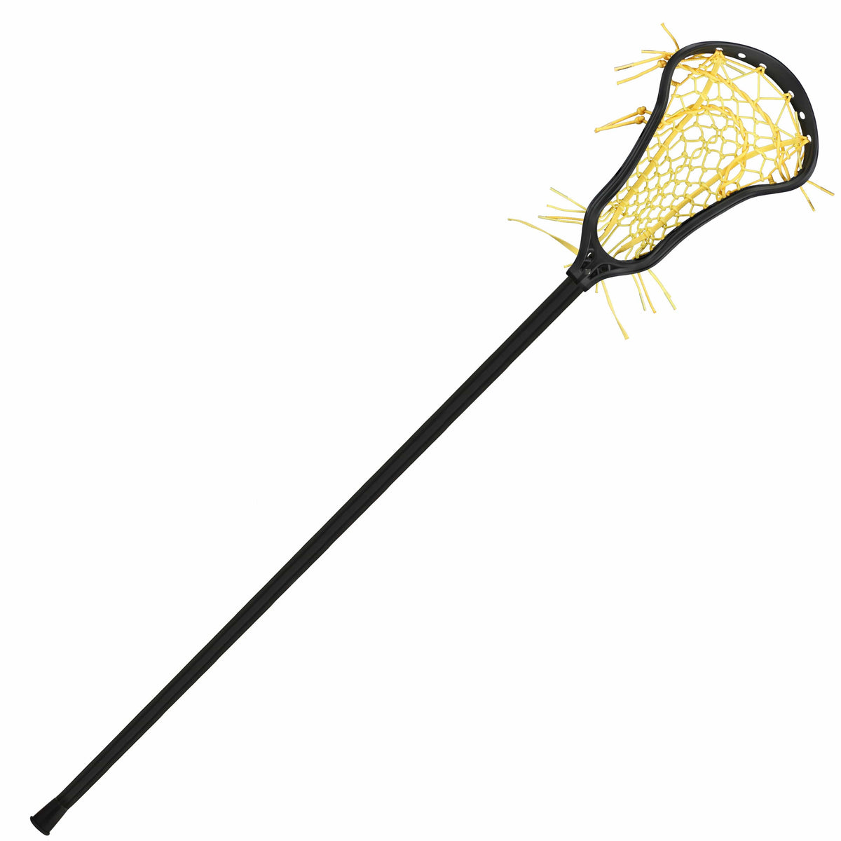 StringKing Womens Complete Sticks Black/Yellow StringKing Womens Complete 2 Pro Offense Lacrosse Stick with Tech Trad and Metal 3 Pro Shaft from Lacrosse Fanatic