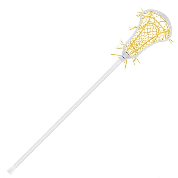 StringKing Womens Complete Sticks White/Yellow StringKing Womens Complete 2 Pro Offense Lacrosse Stick with Tech Trad and Metal 3 Pro Shaft from Lacrosse Fanatic