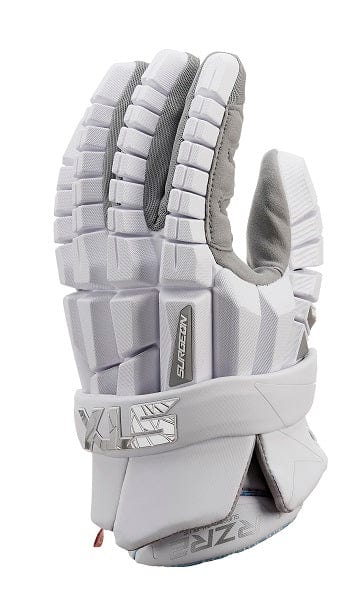 STX Gloves Extra Large 14" / White Lease Return/Demo: 0188 - STX Surgeon RZR 2 Lacrosse Gloves - Extra Large from Lacrosse Fanatic