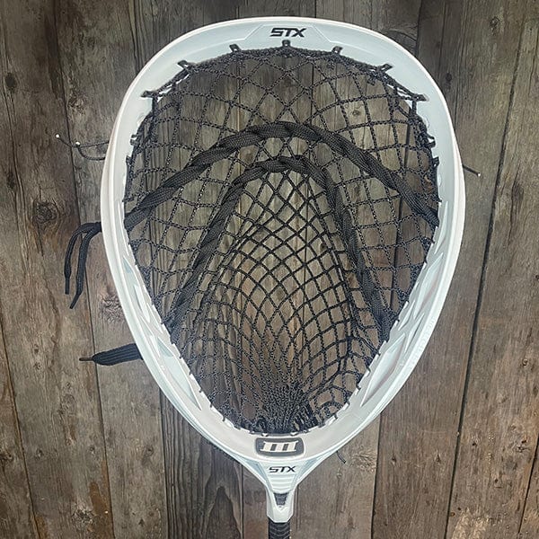 thumbnail image 2 of Harrow Crossbow X DuraMesh Lacrosse Head - Strung Black Head NCAA Compliant For All Positions 2 of 11