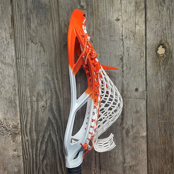 Lax Fan Custom Dyed Orange/White STX Stallion 1k Mens Lacrosse Head wi ...