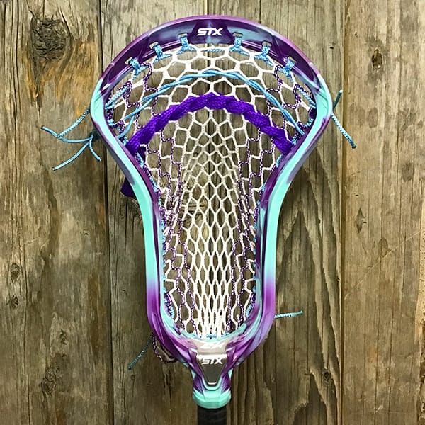 STX Mens Heads Mint/Purple Lax Fan Custom Strung Mint Purple Marble STX Surgeon 2k Mens Lacrosse Head with Purple Striker Hero Mesh from Lacrosse Fanatic