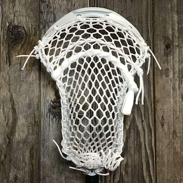 STX Mens Heads White Lax Fan Custom Strung STX Duel III Face-Off Men&#39;s Lacrosse Head with White Mesh from Lacrosse Fanatic