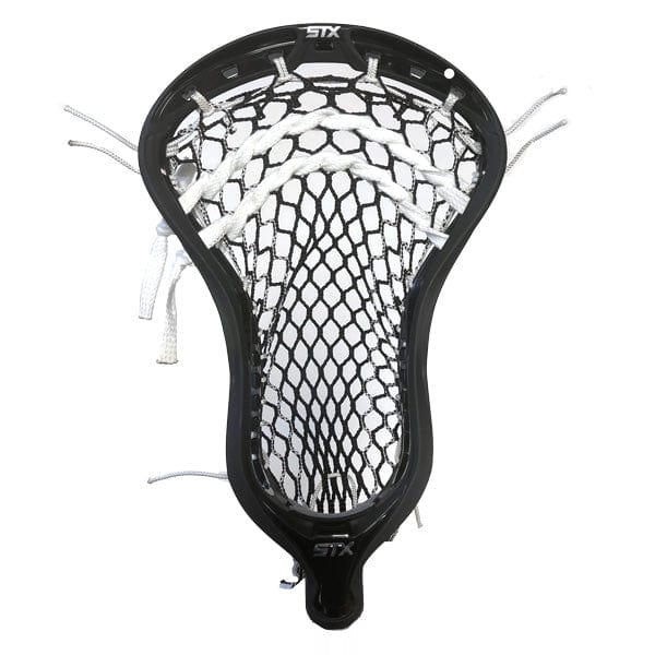 STX Mens Heads Black/Black Lax Fan Custom Strung STX Stallion 900 Men&#39;s Lacrosse Head with ECD Hero 3.0 Mesh from Lacrosse Fanatic