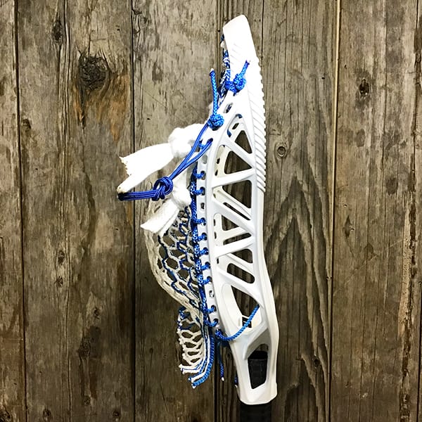 STX Mens Heads White/Royal Lax Fan Custom Strung White STX X20 Mens Lacrosse Head with Royal Striker Hero Mesh from Lacrosse Fanatic
