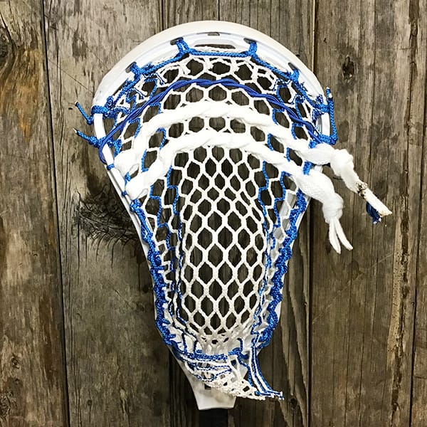 STX Mens Heads White/Royal Lax Fan Custom Strung White STX X20 Mens Lacrosse Head with Royal Striker Hero Mesh from Lacrosse Fanatic