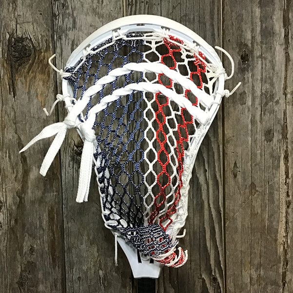 STX Mens Heads White/USA Lax Fan Custom Strung White STX X20 Mens Lacrosse Head with USA Mesh from Lacrosse Fanatic