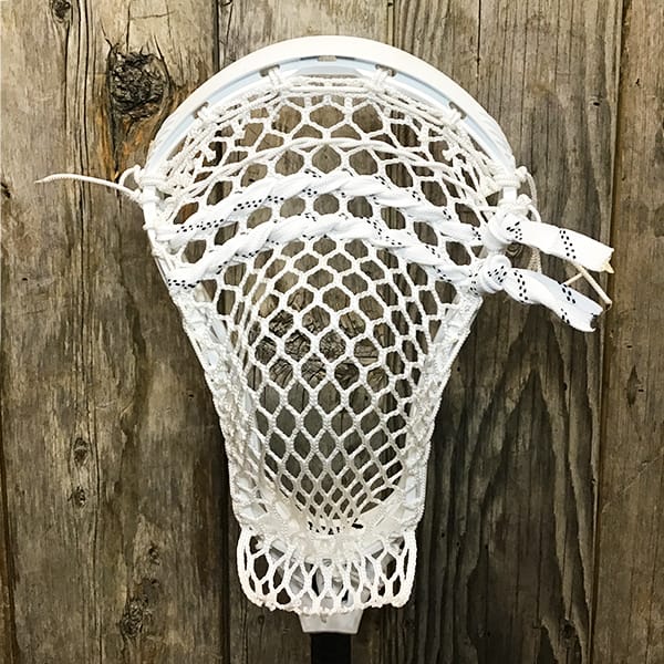 STX Mens Heads White/White Lax Fan Custom Strung White STX X20 Mens Lacrosse Head with White Hero Mesh from Lacrosse Fanatic
