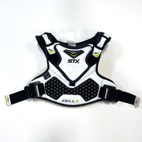 STX Mens Shoulder Pads White / Small Lease Return/Demo: 0077 - STX Cell V Shoulder Pad Liner - S from Lacrosse Fanatic