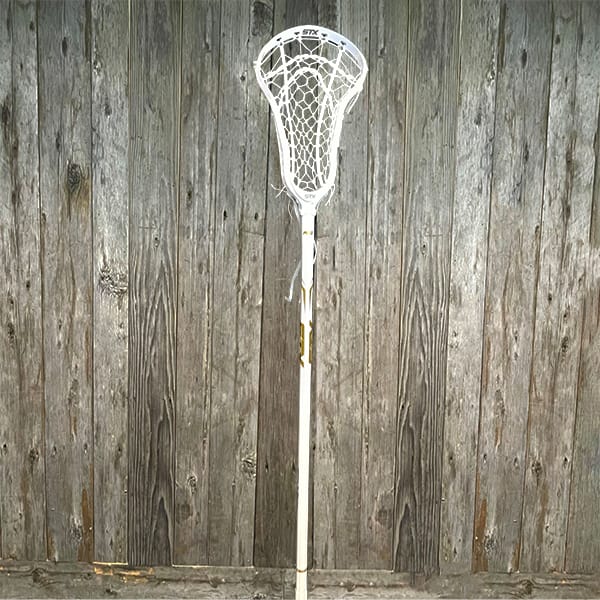 STX Womens Complete Sticks White/Yellow/White Lax Fan Women's Complete Stick - STX Aria Pro Lock Pocket Head & Exult Pro Composite Shaft from Lacrosse Fanatic